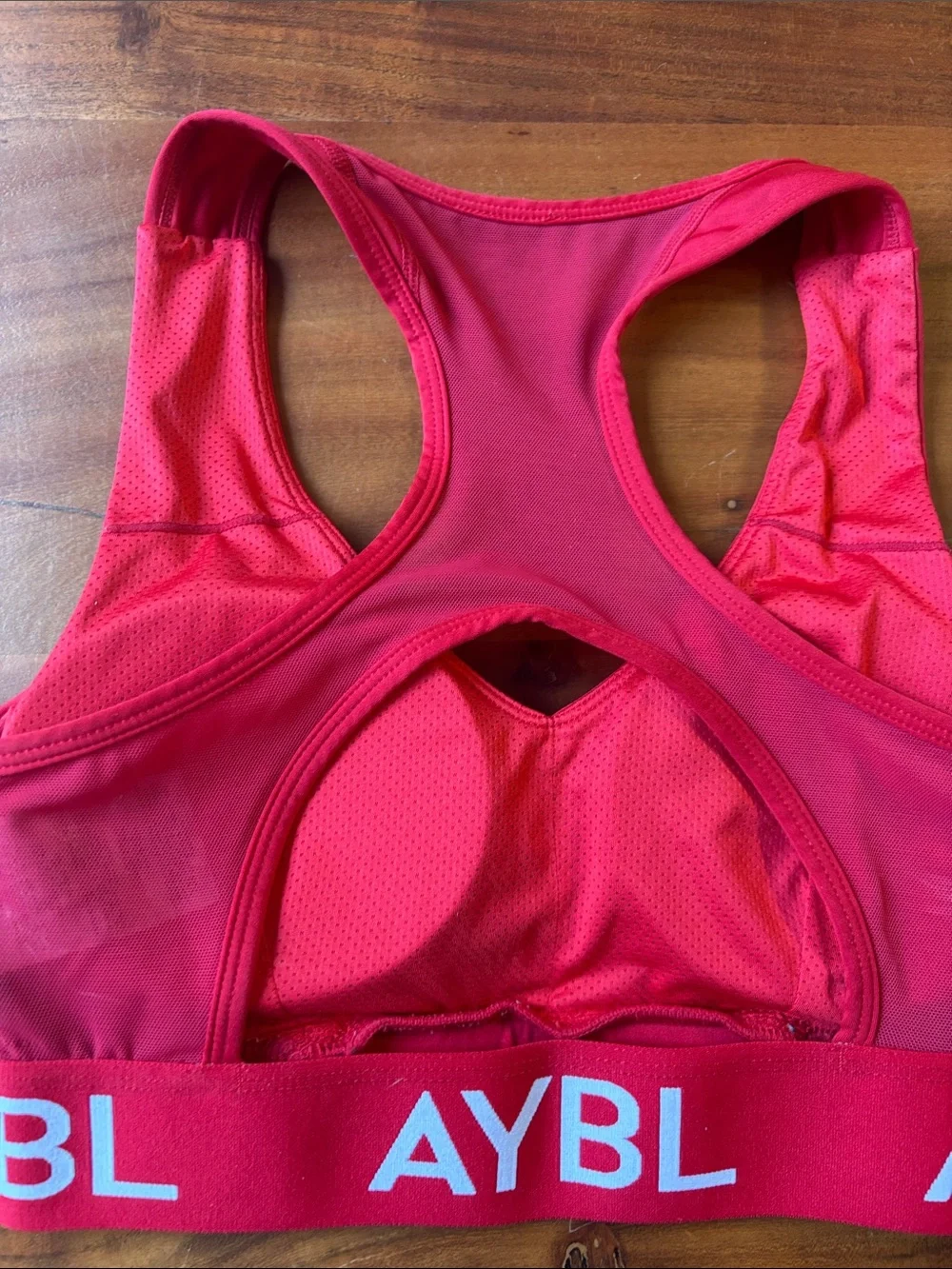 AYBL Red Racerback Sports Bra!  Excellent condition!  Small.